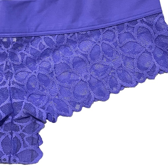 VS PINK 2016 Vintage Extra Low Rise Cheekster Semi-sheer Mesh Floral Print Panty - Picture 7 of 16